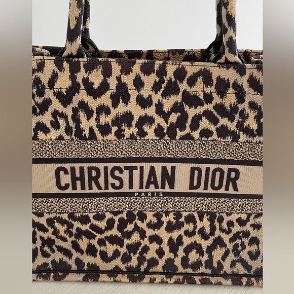 Dior Leopard Medium Book Tote - Picture 2 of 8